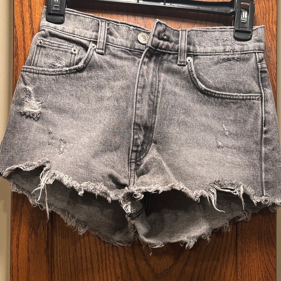 Zara Pants - Zara Light Charcoal Denim Shorts with pockets - size 0